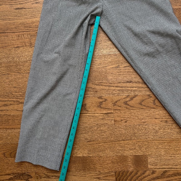 Houndstooth Dress Pants Ankle Length Rear Zip Office - Picture 2 of 6